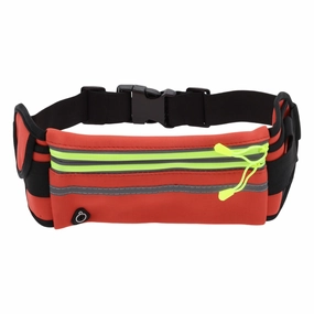 1 Pc Reflective with Zipper Running Waist Pack for Hiking Gym