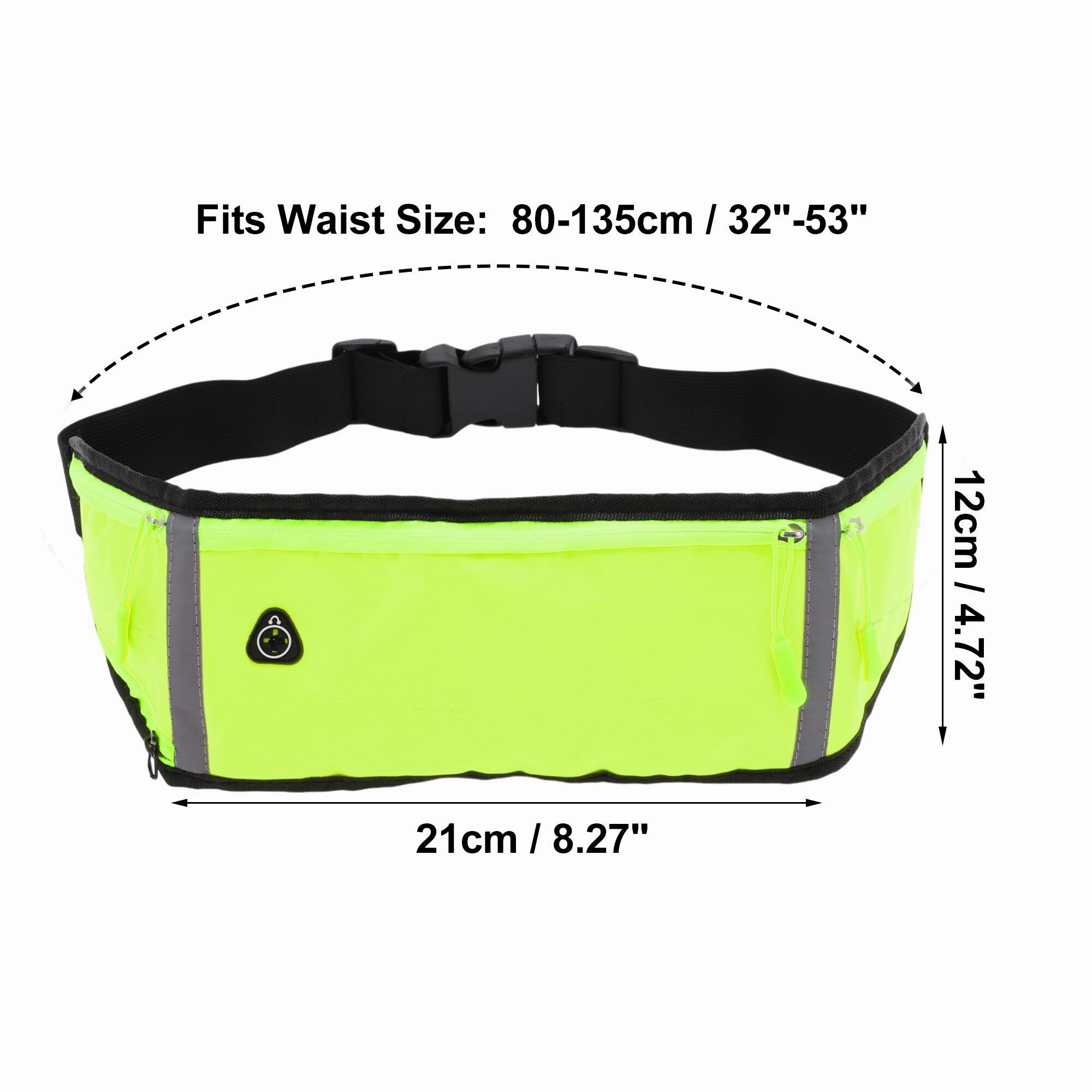 1 Pc Three Pocket Running Waist Pack for Hiking Gym