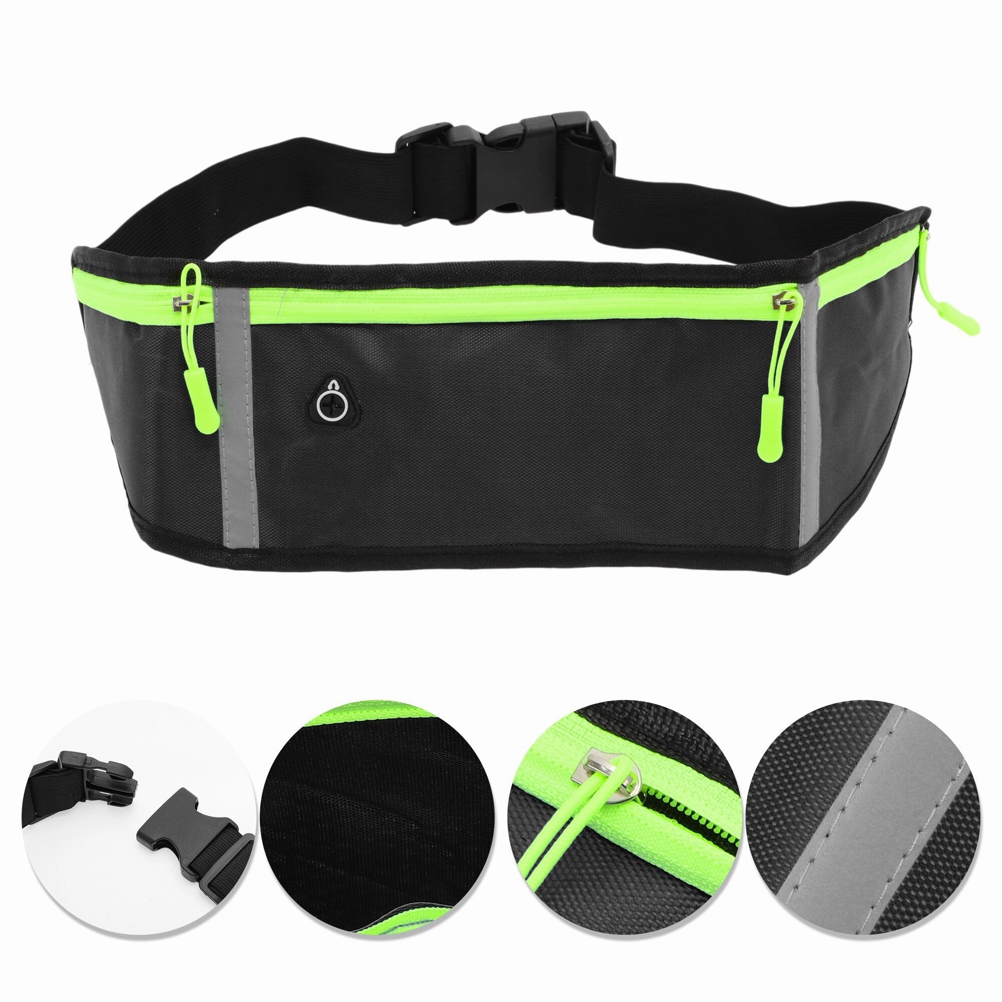 1 Pc Three Pocket Running Waist Pack for Hiking Gym