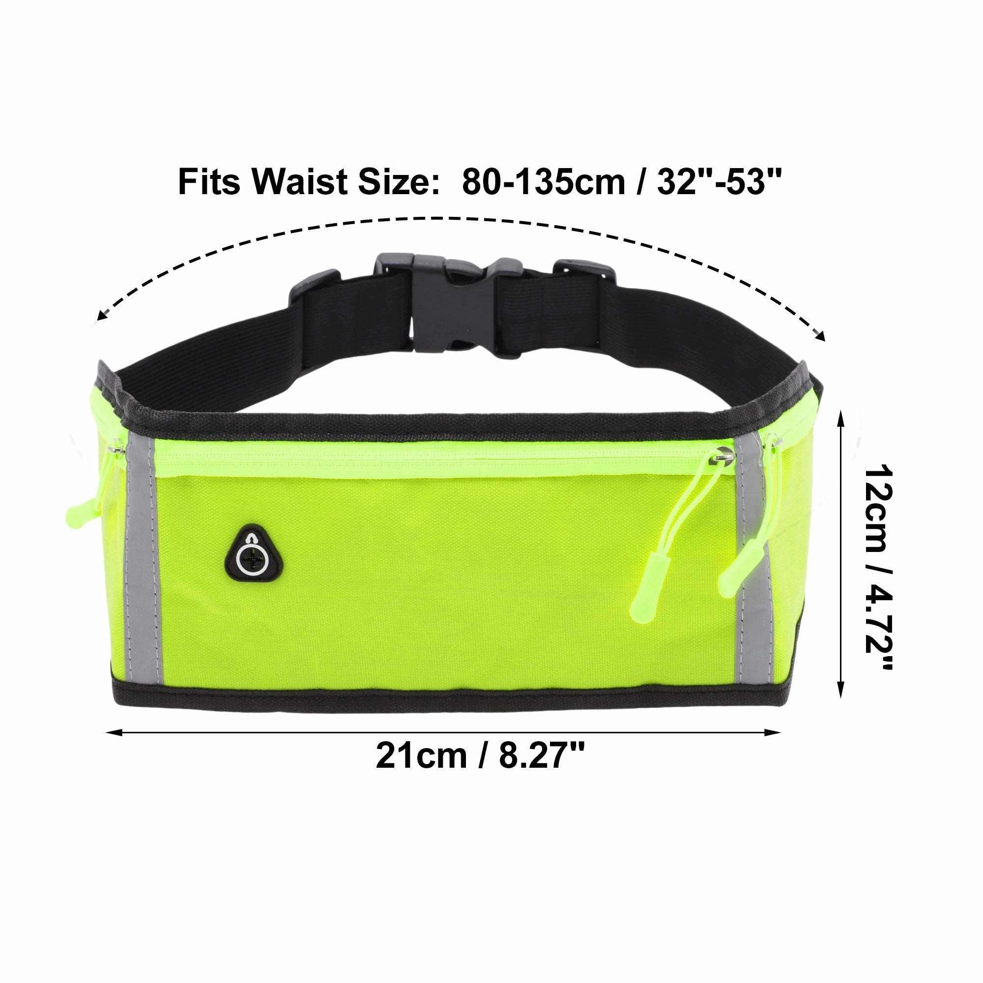1 Pc Three Pocket Running Waist Pack for Hiking Gym
