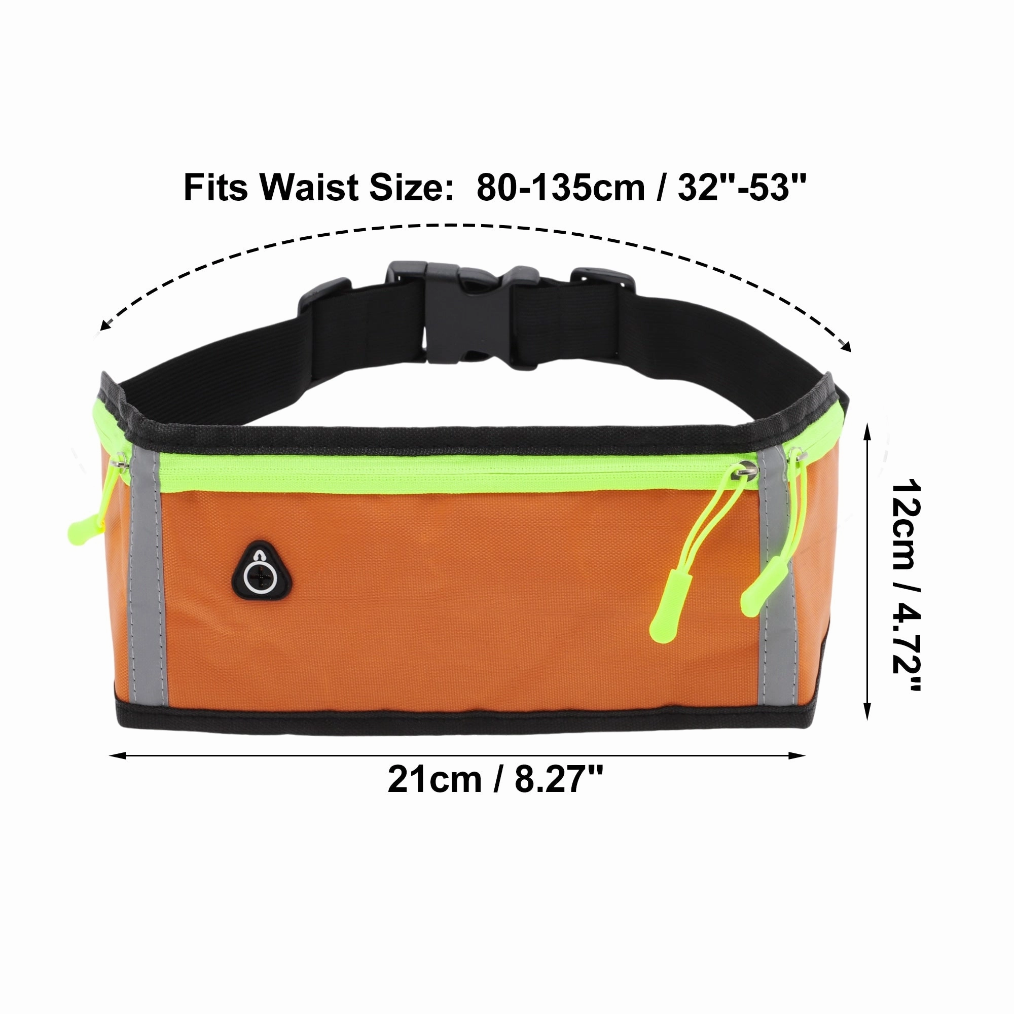 1 Pc Three Pocket Running Waist Pack for Hiking Gym