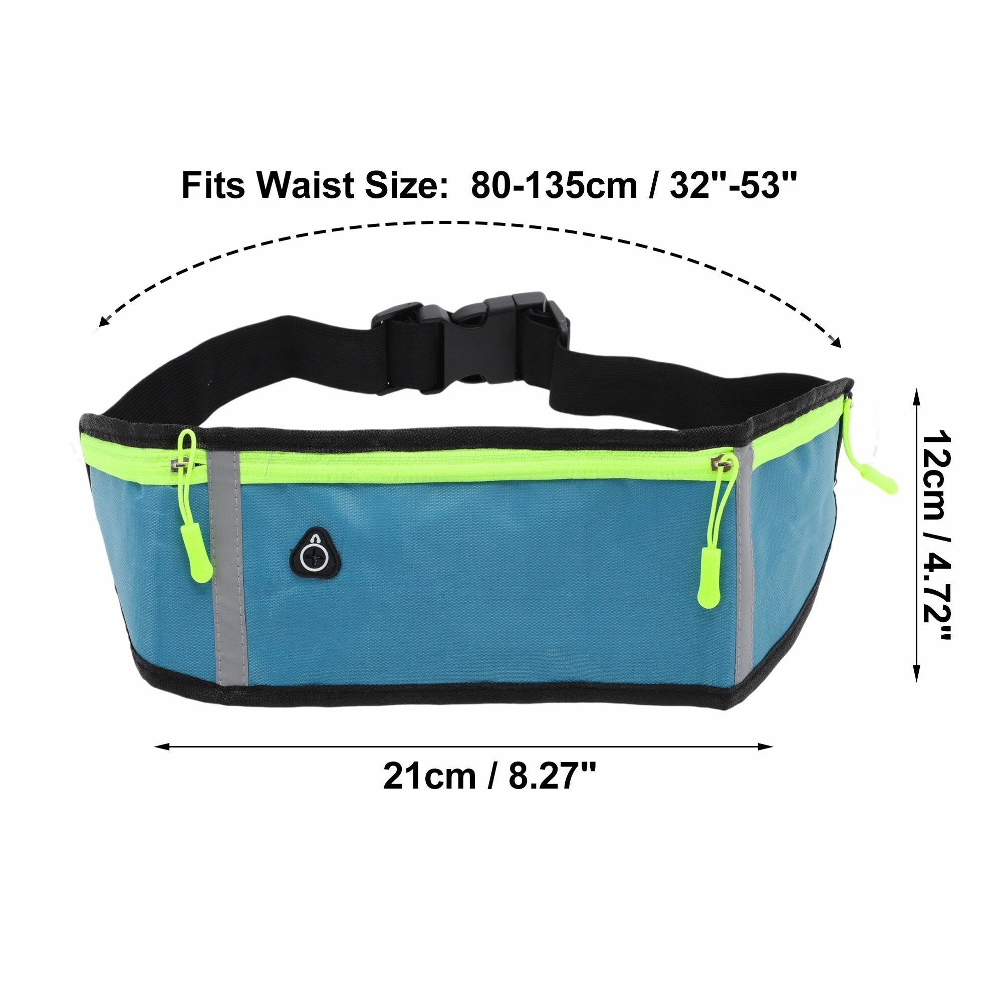 1 Pc Three Pocket Running Waist Pack for Hiking Gym