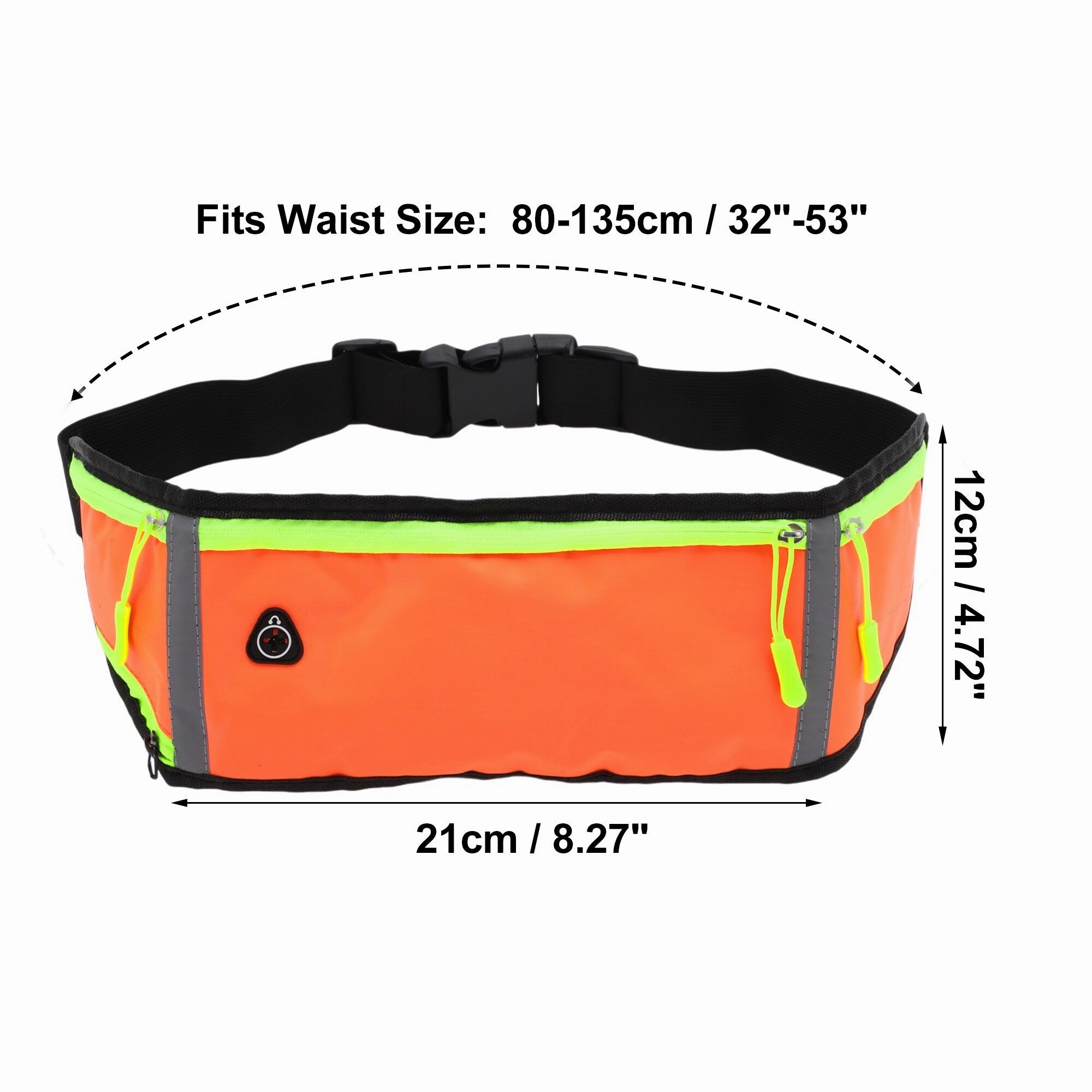 1 Pc Three Pocket Running Waist Pack for Hiking Gym