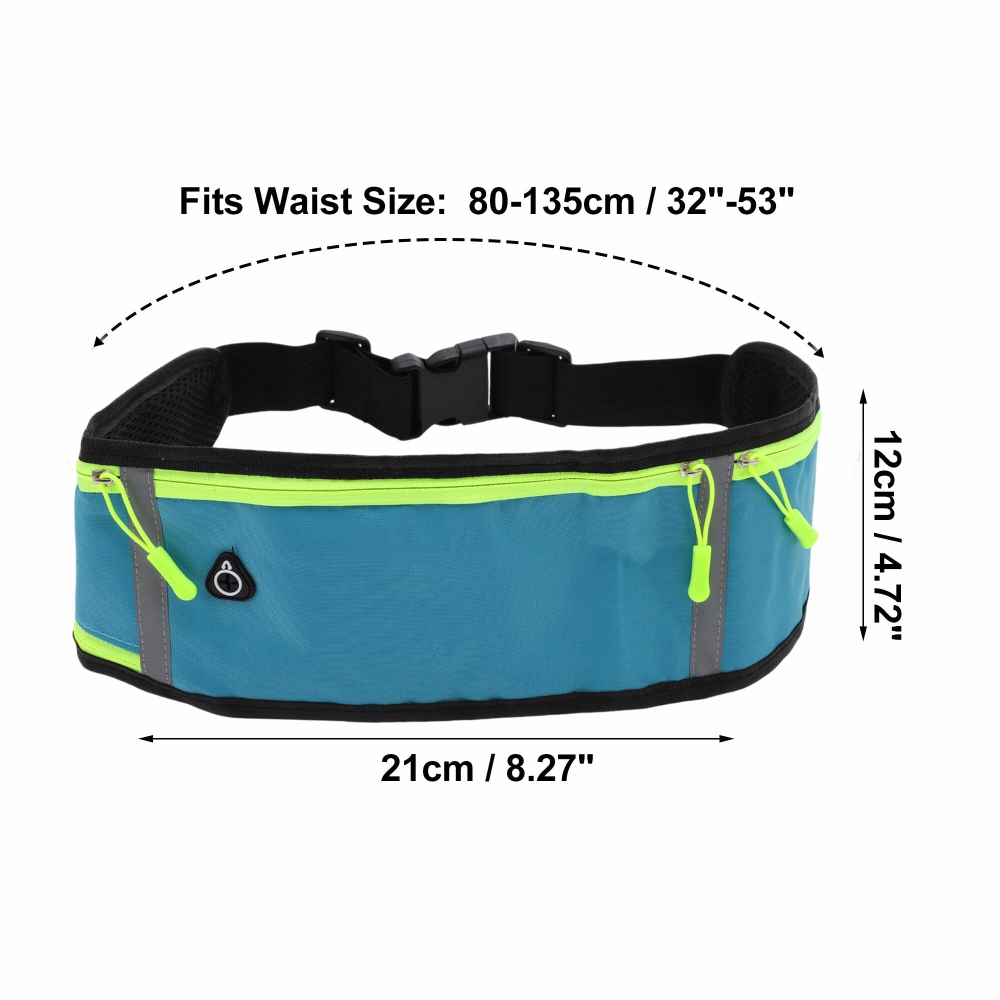 1 Pc Three Pocket Running Waist Pack for Hiking Gym