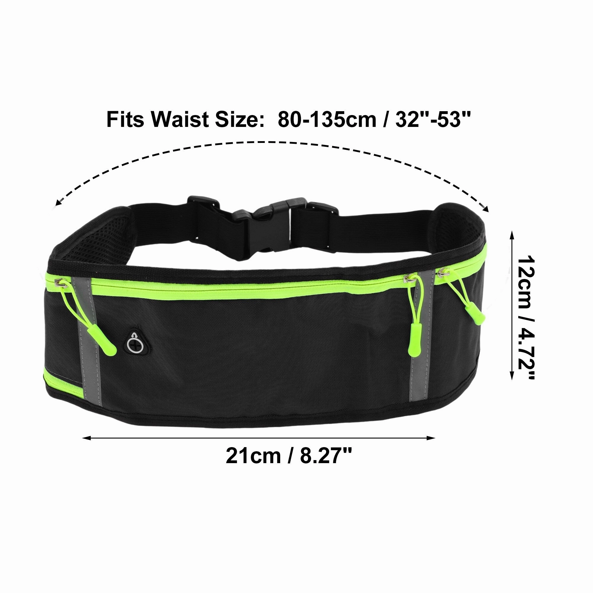 1 Pc Three Pocket Running Waist Pack for Hiking Gym