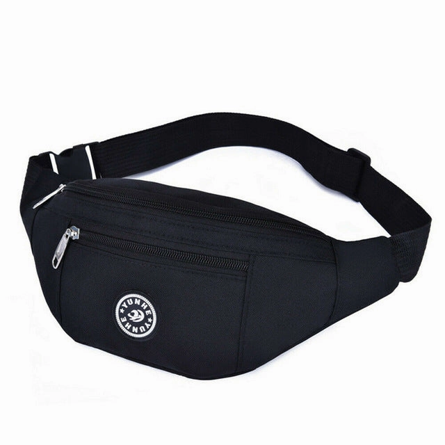 2019 Brand New Men Women Waist Bum Bag Fanny Pack Unisex Belt Money Pouch Wallet Zip Travel Hiking Bag Chest Bag Fashion