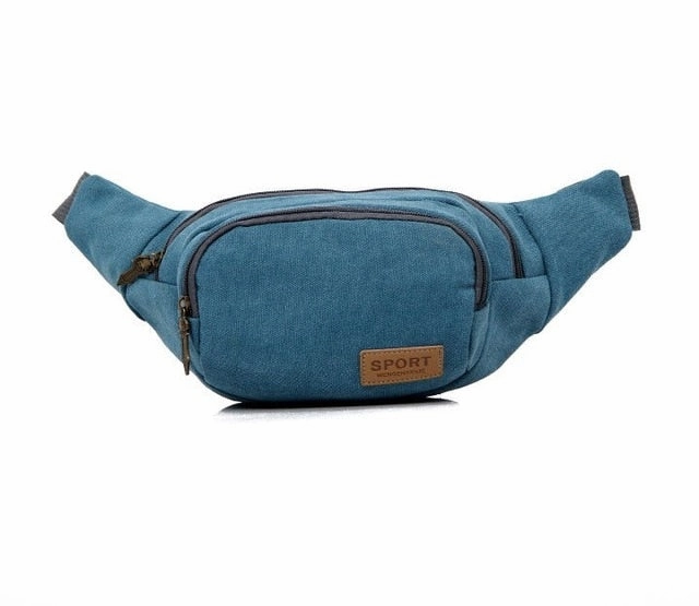 2019 New Brand Fashion Bum Bag fanny Pack Festival Money Waist Pouch Travel Canvas Belt Holiday Wallet