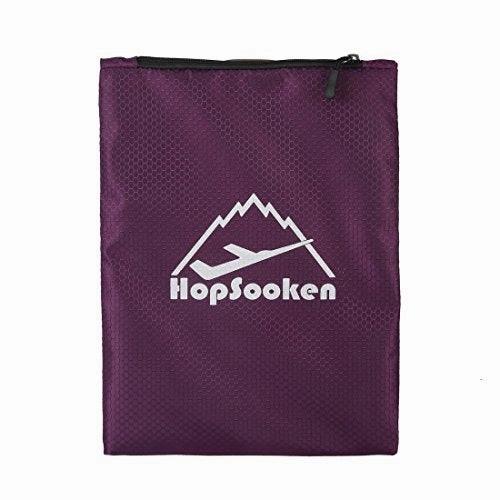 5pc Packing Cubes Set Large Travel Luggage Organizer 4 Cubes 1 Laundry Pouch Bag (Purple)