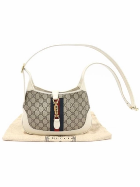 636706 GG Supreme Canvas Gold Plated Jackie 1961 Small Shoulder Bag