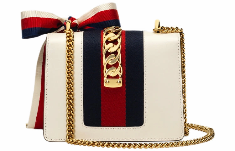 (WMNS) GUCCI Sylvie Series Leather Single-Shoulder Bag MIni-Size White 431666-CVLEG-8605