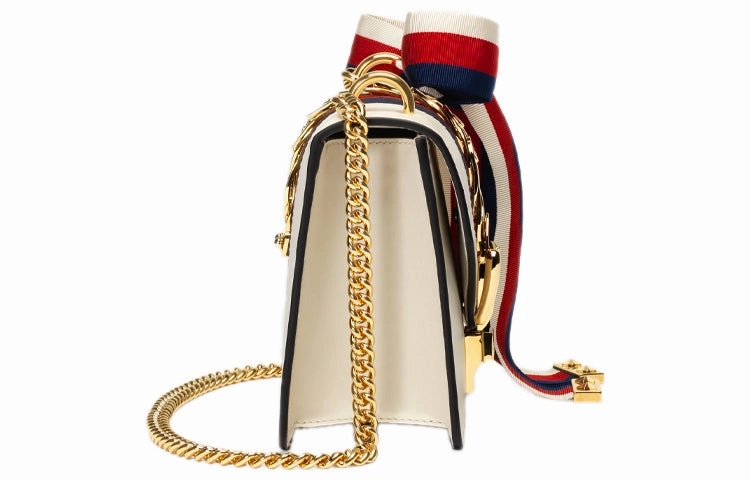 (WMNS) GUCCI Sylvie Series Leather Single-Shoulder Bag MIni-Size White 431666-CVLEG-8605