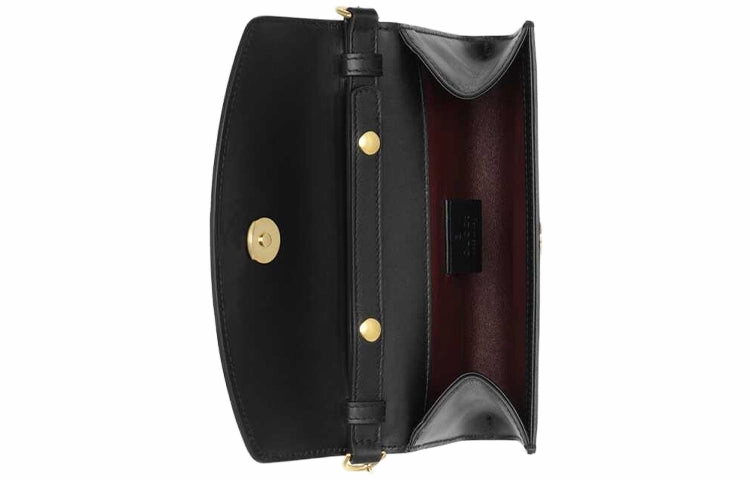 (WMNS) GUCCI Zumi Leather Shoulder Bag Black 564718-05J0X-1000