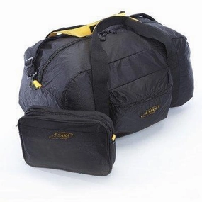A. Saks 22"Carry-On Nylon Duffel Bag With Pouch (Black)