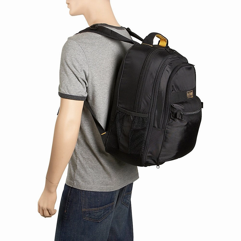 A.SAKS EXPANDABLE Deluxe Laptop Computer Backpacks