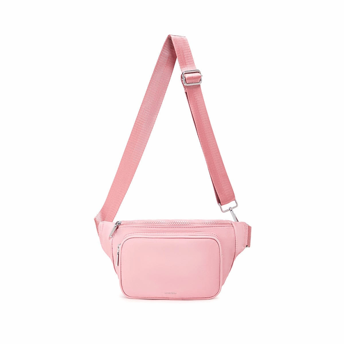 Aaliyah Nylon Vegan Fanny Pack | Light Pink