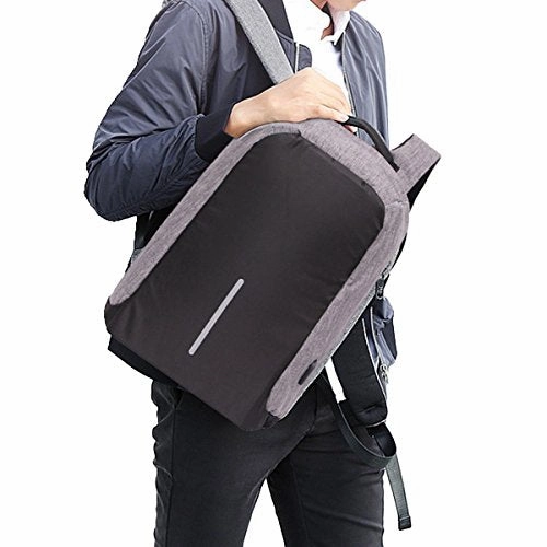 ABage Business Travel Daypack Anti Theft School Book Bag 15.6 Inch Laptop Backpack USB Charging,