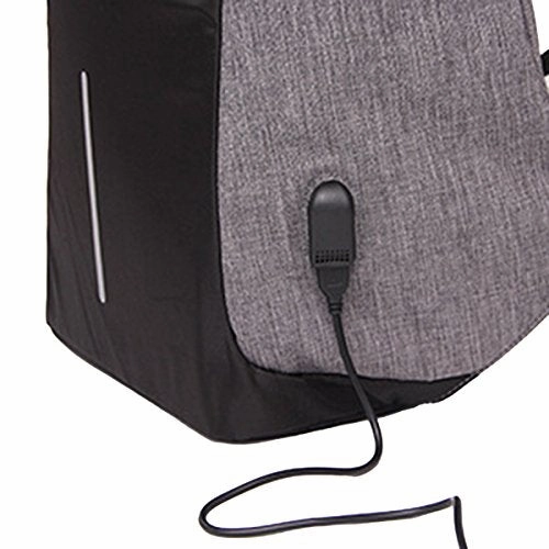 ABage Business Travel Daypack Anti Theft School Book Bag 15.6 Inch Laptop Backpack USB Charging,