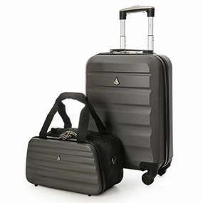 Aerolite 22x14x9 Hard shell Suitcase Spinner Carry On   Under Seat Holdall