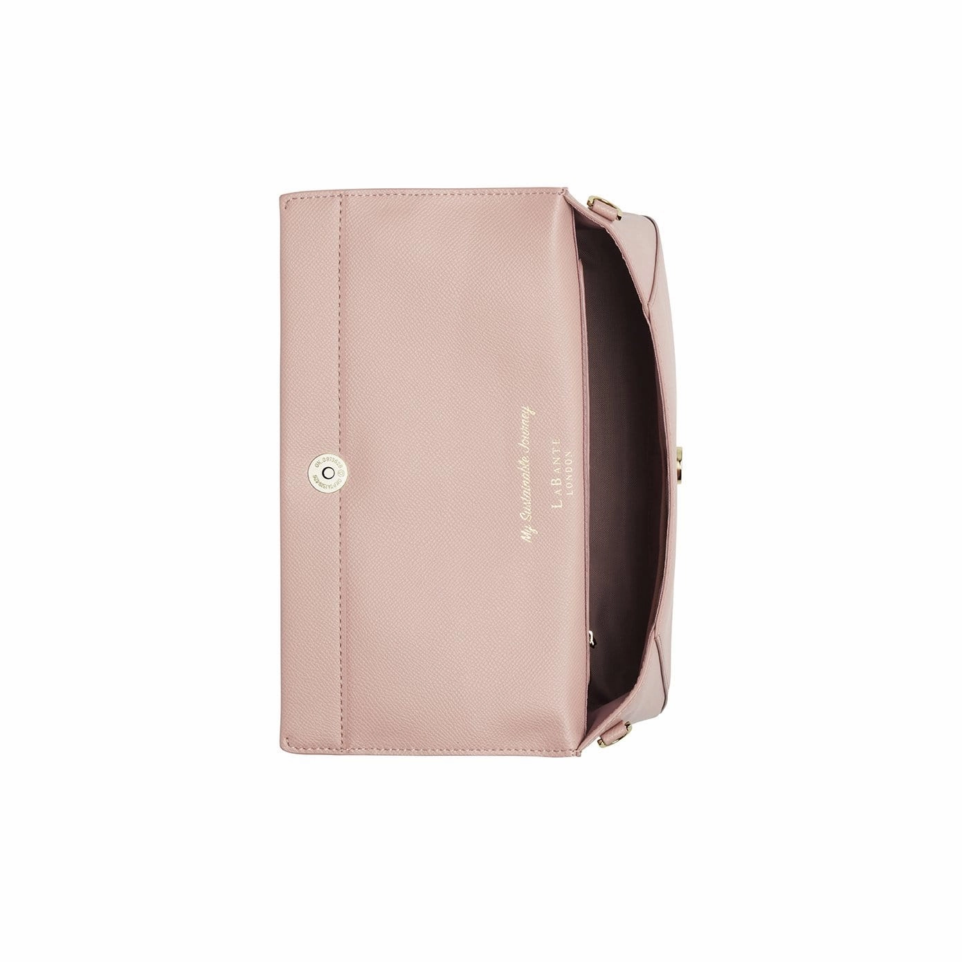 Alder Vegan Leather Clutch Crossbody Bag | Pink Nude