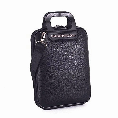 All Black BOMBATA Briefcase for 12" Laptop