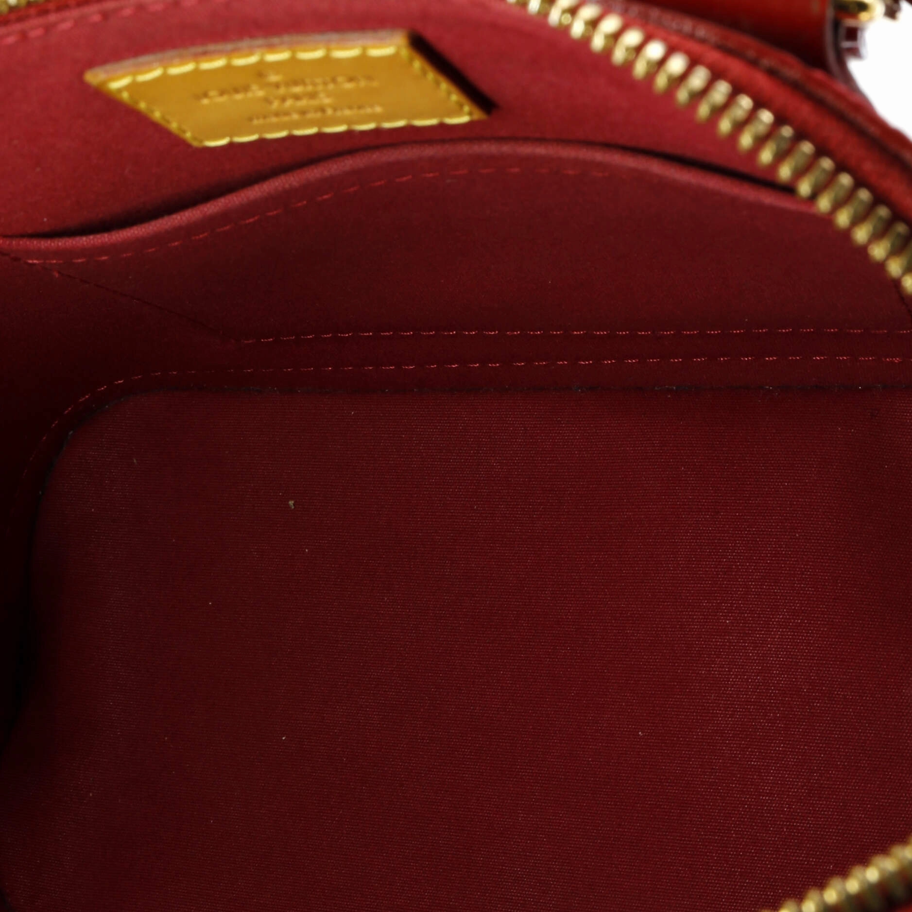 Alma Handbag Limited Edition Monogram Vernis Rayures BB