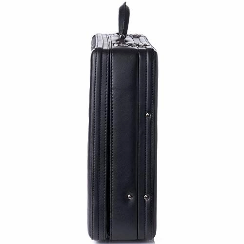 Alpine Swiss Expandable Attache Case Dual Combination Lock Hard Side Briefcase Black