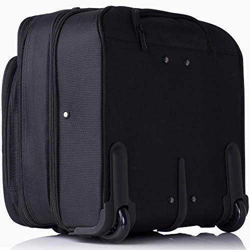 Alpine Swiss Rolling Laptop Briefcase Wheeled Overnight Carry on Bag Up to 15.6 Inches Notebook -