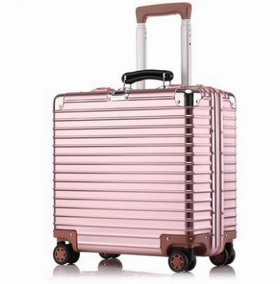 Aluminum Magnesium Alloy Pull Rod Box Carryon Suitcase Female 18 Inch Computer Suitcase Men