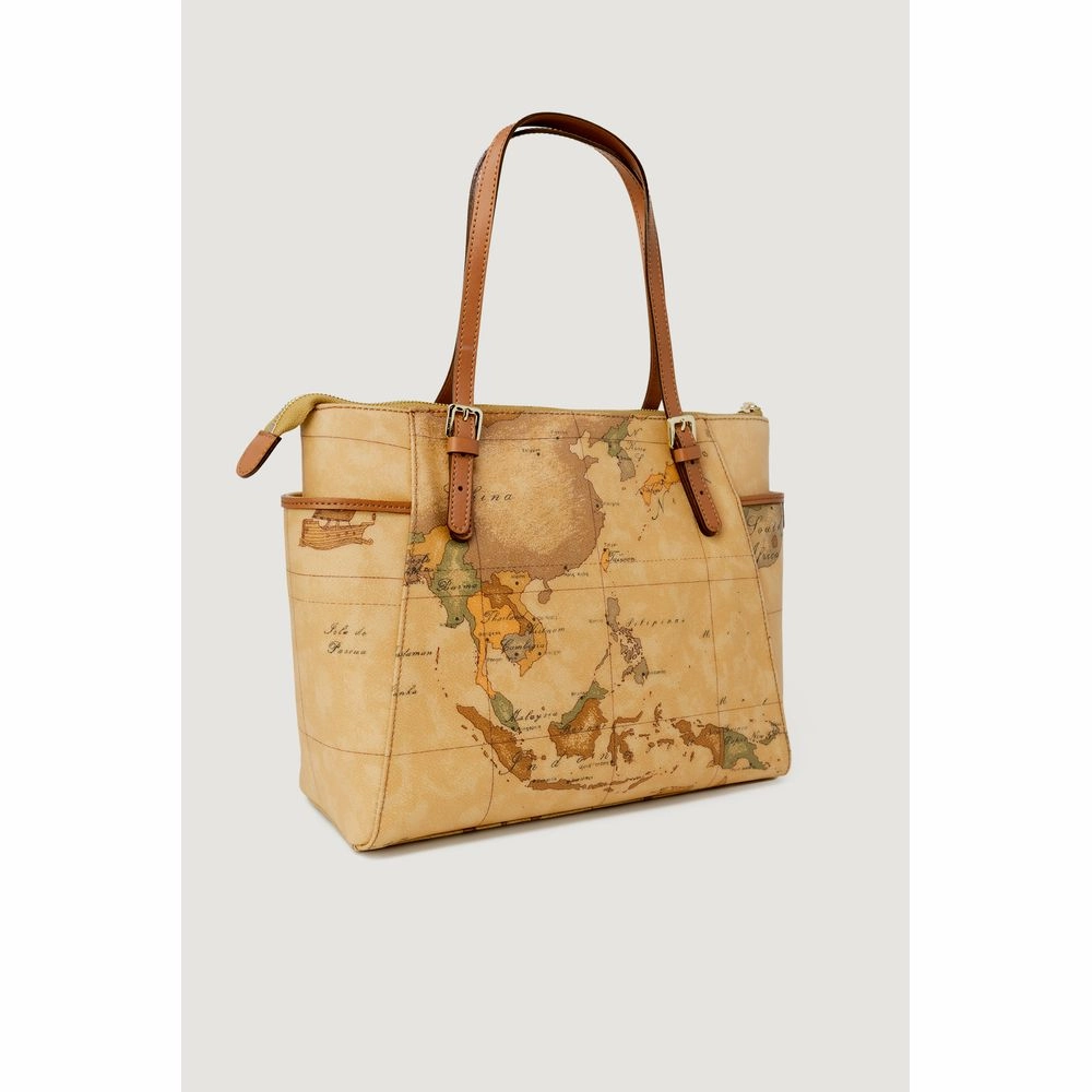 Alviero Martini Prima Classe Beige Cotton Handbag