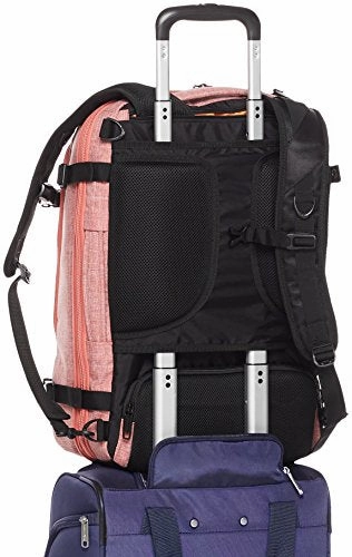 Amazon Basics Slim Carry On Laptop Travel Weekender Backpack - Salmon