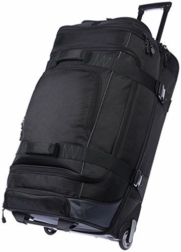 Amazonbasics Ripstop Wheeled Duffel - 30-Inch, Black