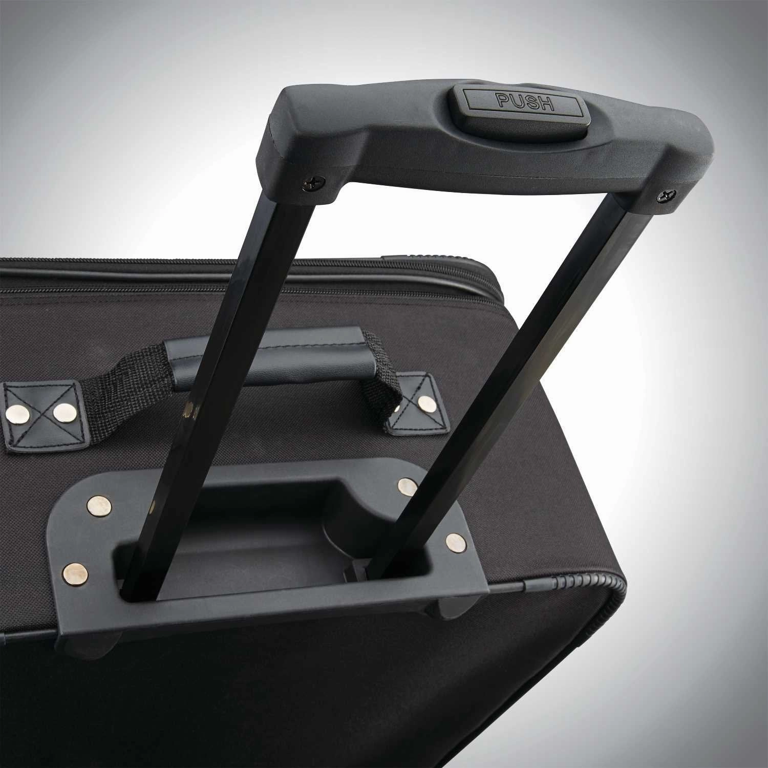 American Tourister Fieldbrook XLT Softside Luggage, Black, 4-Piece Set