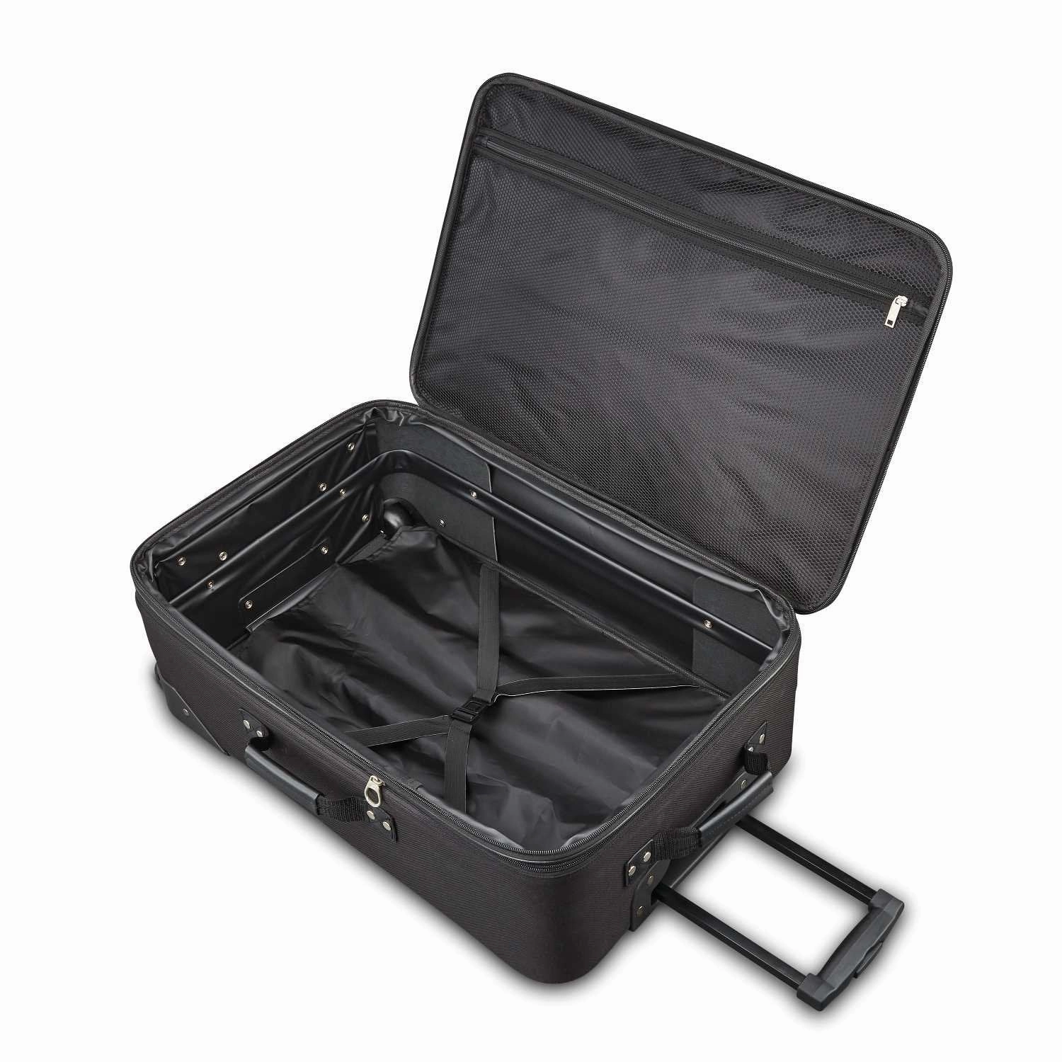 American Tourister Fieldbrook XLT Softside Luggage, Black, 4-Piece Set