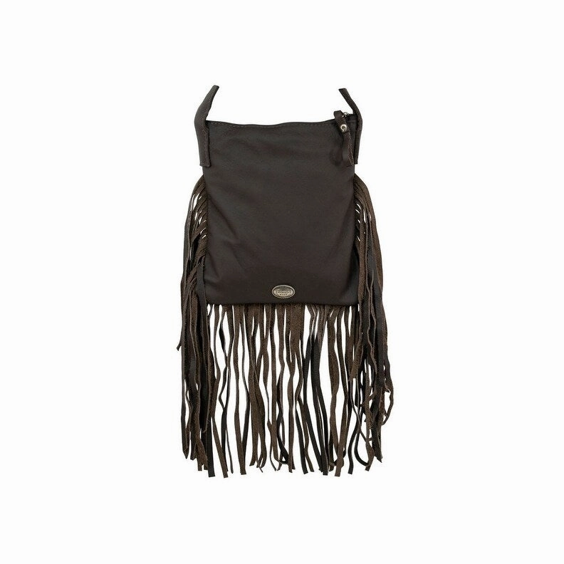 American West Western Handbag Fringe Front Pocket Pony Hair On 7250120 - 8 x 9