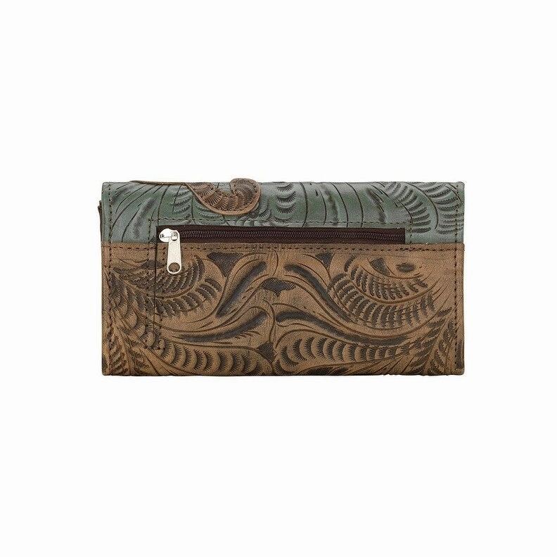 American West Western Wallet Womens Annie's Secret Charcoal 8983282 - 7.5 x 4