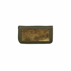 American West Western Wallet Womens Cow Town Brindle Hair On 4138082 - 8 x 4
