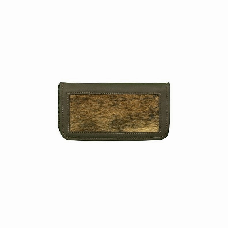 American West Western Wallet Womens Cow Town Brindle Hair On 4138082 - 8 x 4