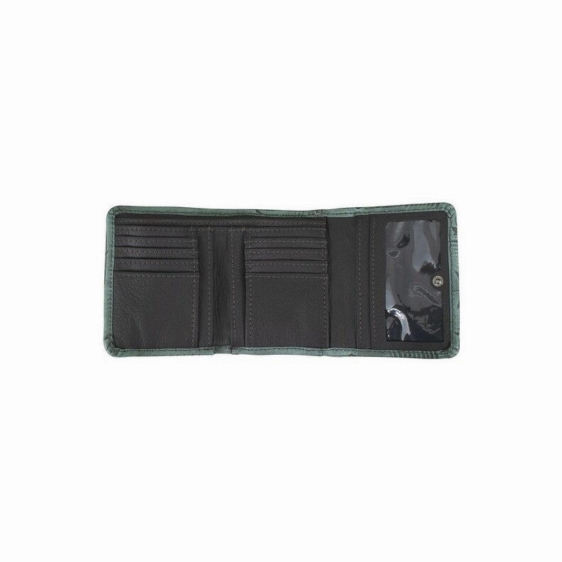 American West Western Wallet Womens Trifold 5 x 3.75 Black 6620882 - 5 x 3.75