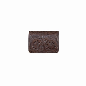 American West Western Wallet Womens Trifold 5 x 3.75 Chestnut 6685882 - 5 x 3.75