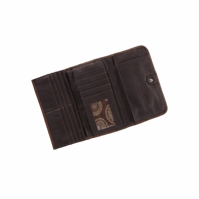 American West Western Wallet Womens Woven Tapestry Multi-Color 6140282 - One Size