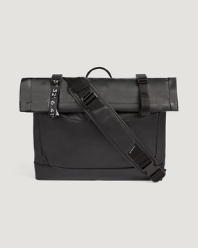 Amphi Roll Top Messenger Bag - 15L - Black Stingray