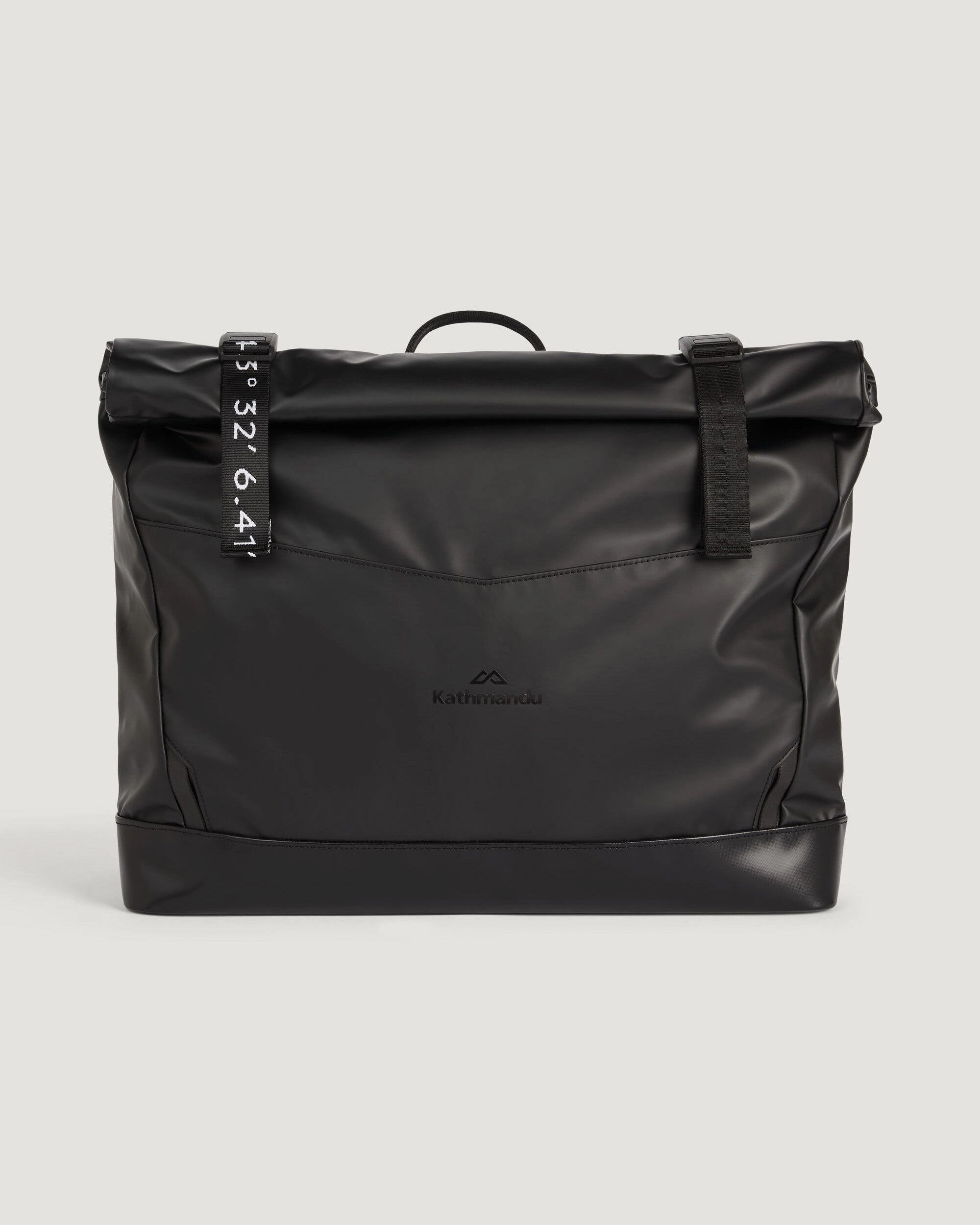 Amphi Roll Top Messenger Bag - 15L - Black Stingray