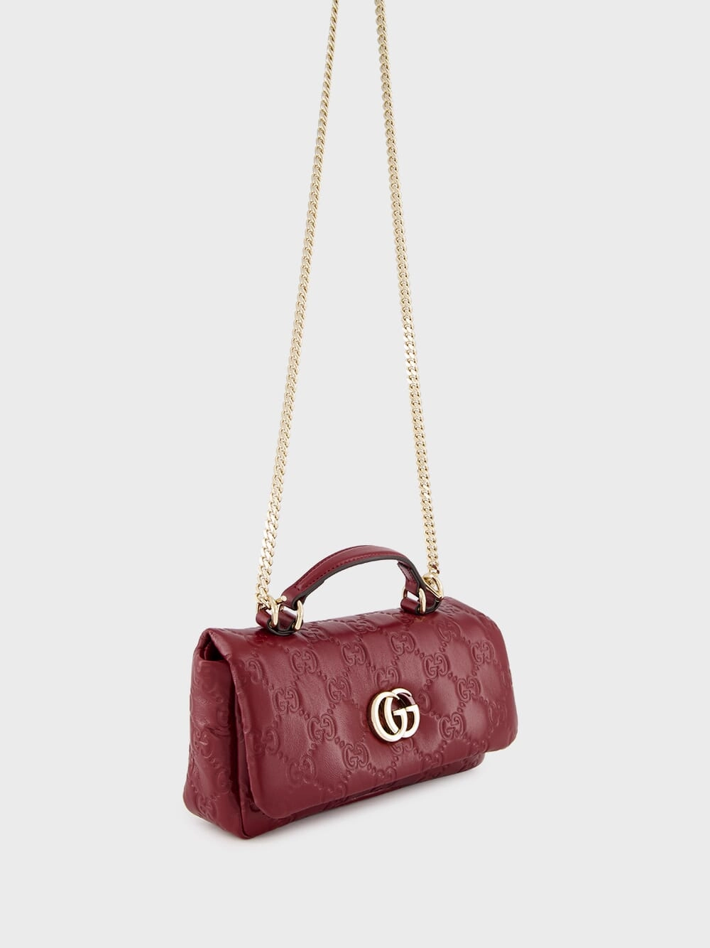 Ancora Red GG Milano Mini Top Handle Bag
