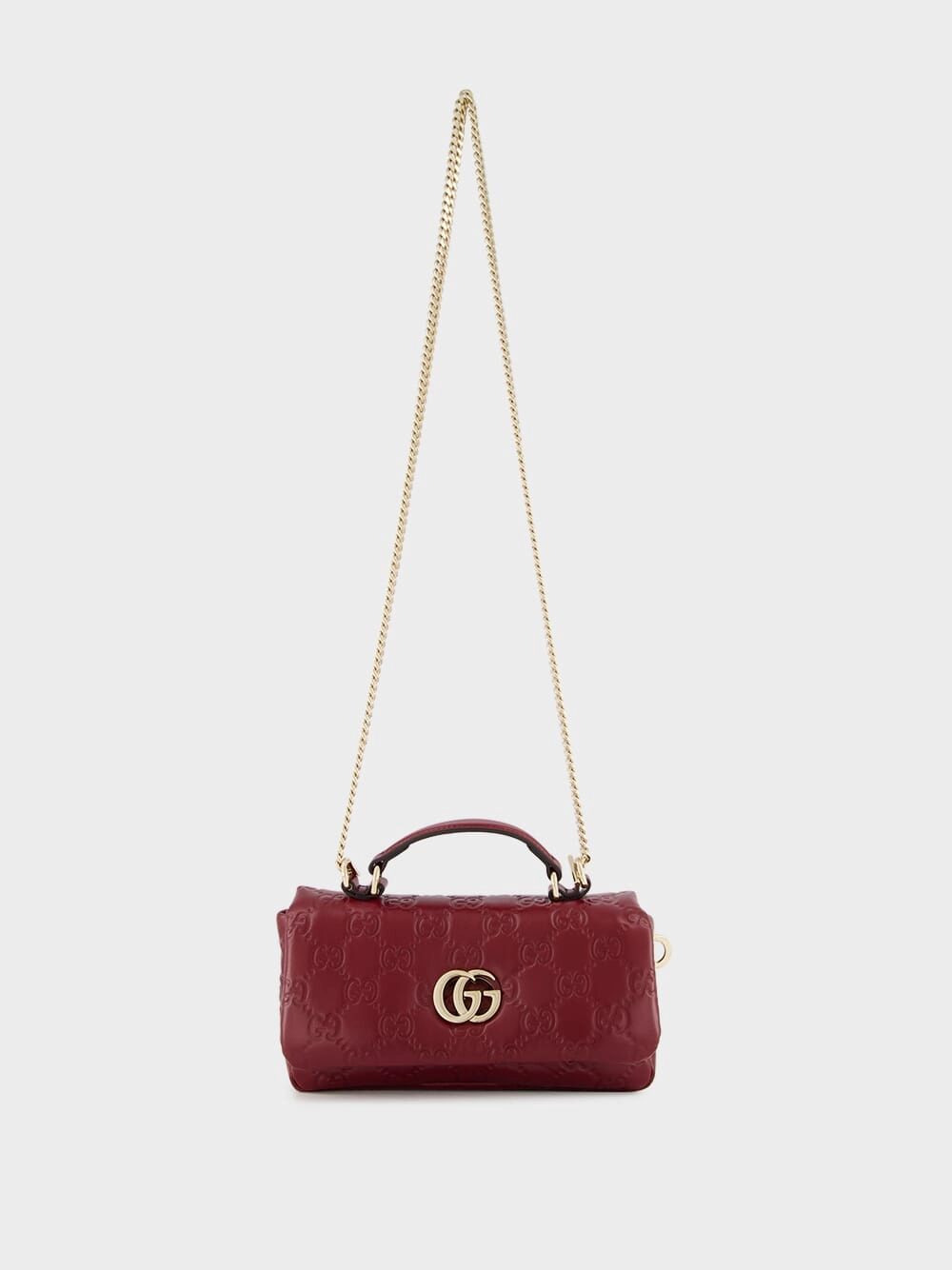 Ancora Red GG Milano Mini Top Handle Bag