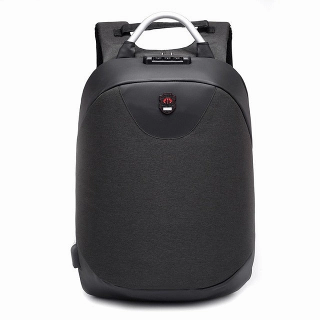 Antitheft password lock backpacks USB intelligent laptop backpack Waterproof nylon student school bags Business travel backpack