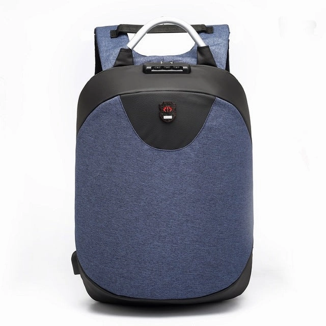 Antitheft password lock backpacks USB intelligent laptop backpack Waterproof nylon student school bags Business travel backpack
