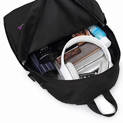 Ao No Exorcist Rin Work Bookbag College Bag 17in Laptop Backpack Fashion Travel Backpack With Usb Charging Port