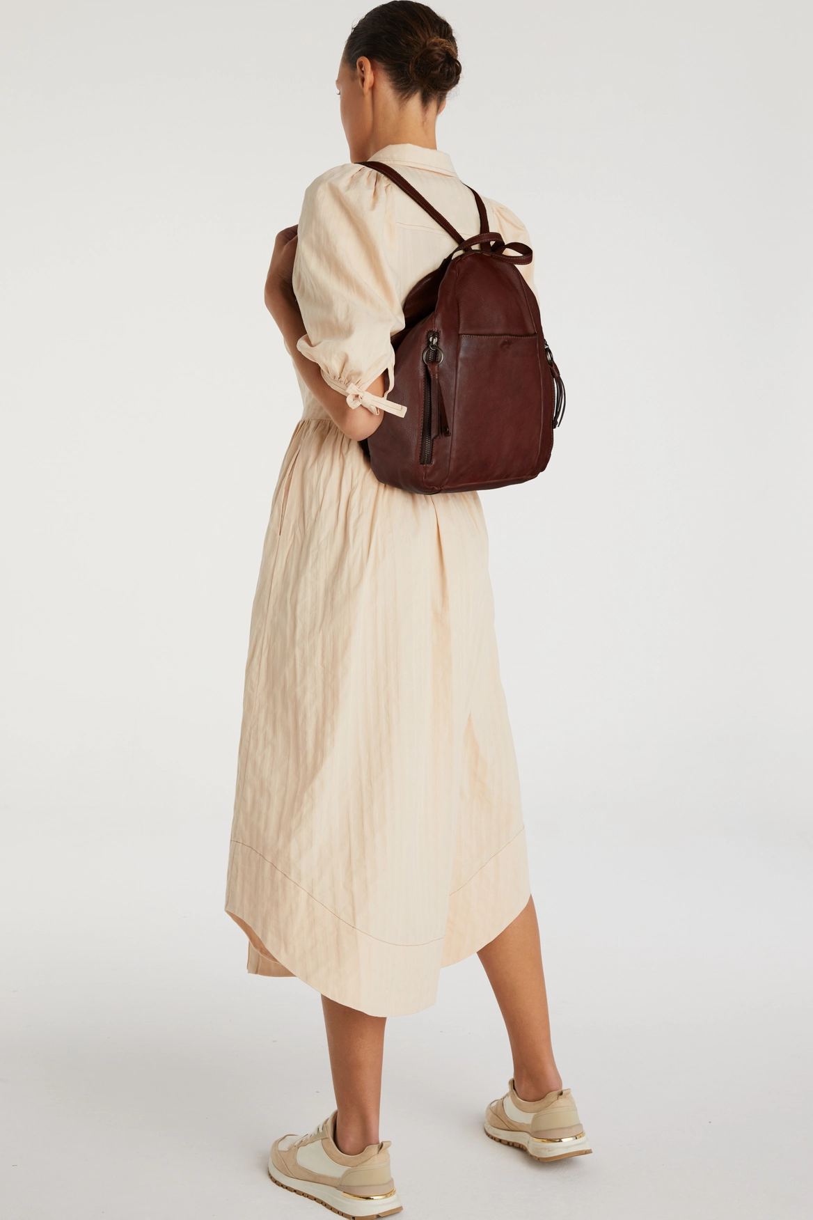 Ari Leather Tassel Backpack