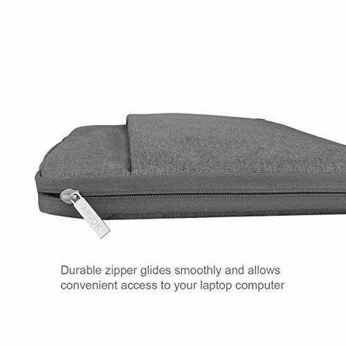 Arvok 13 13.3 14 Inch Water-resistant Canvas Fabric Laptop Sleeve With Handle & Zipper