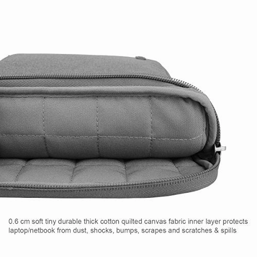 Arvok 13 13.3 14 Inch Water-resistant Canvas Fabric Laptop Sleeve With Handle & Zipper